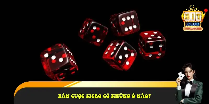 Bàn cược Sicbo có những ô nào?